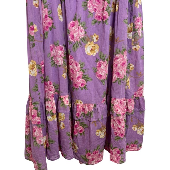 Betsey Johnson Dress Women’s Size XL Purple And Pink Maxi - Picture 9 of 11